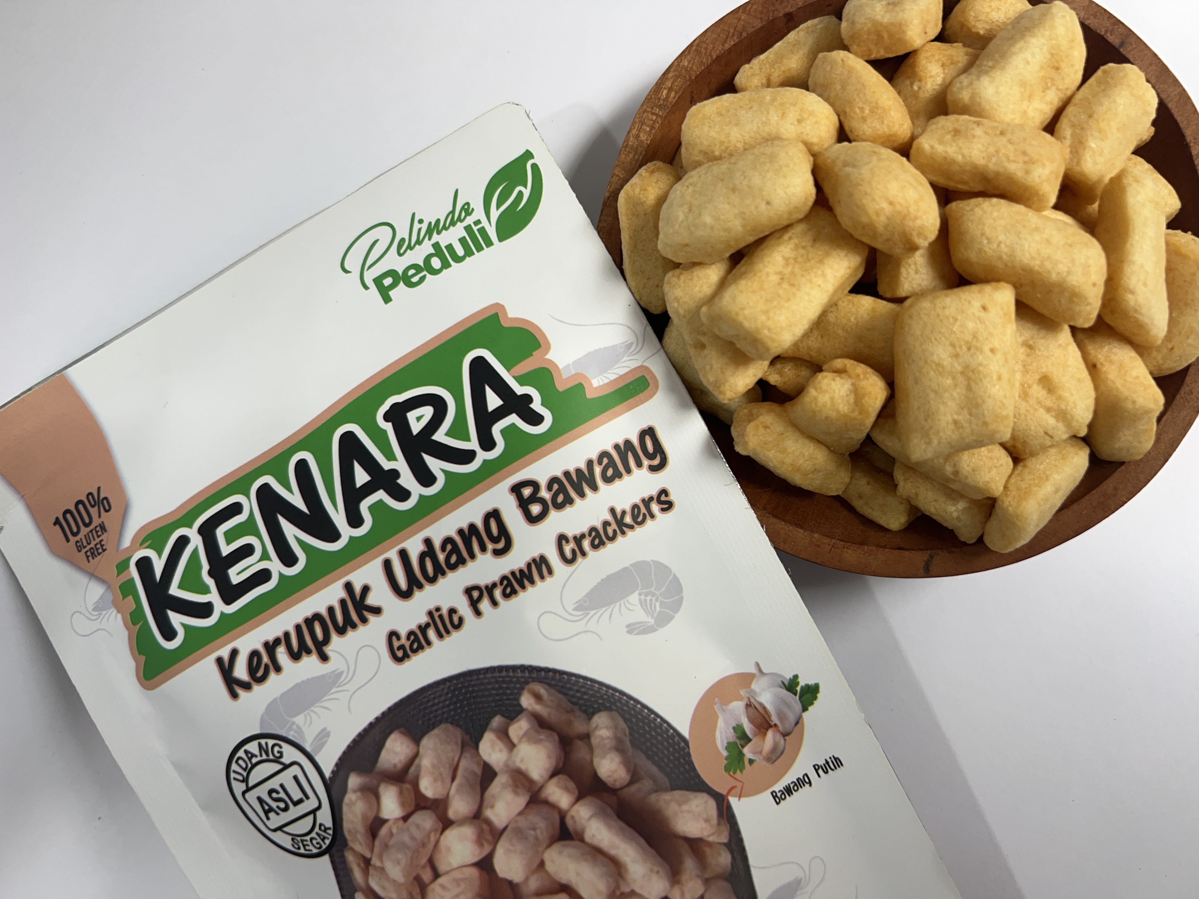 Garlic Prawn Crackers - Kerupuk Udang Bawang Kenara